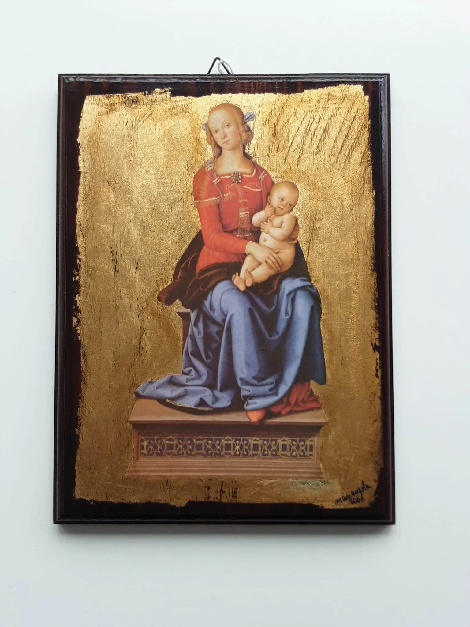Icona sacra della Madonna e Gesù bambino